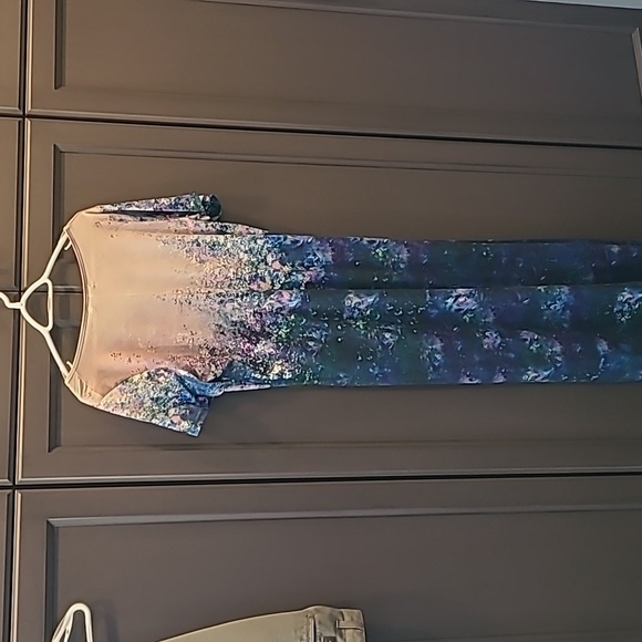 Maxi multicolored floral dress size XL, fits like a large - Picture 6 of 6